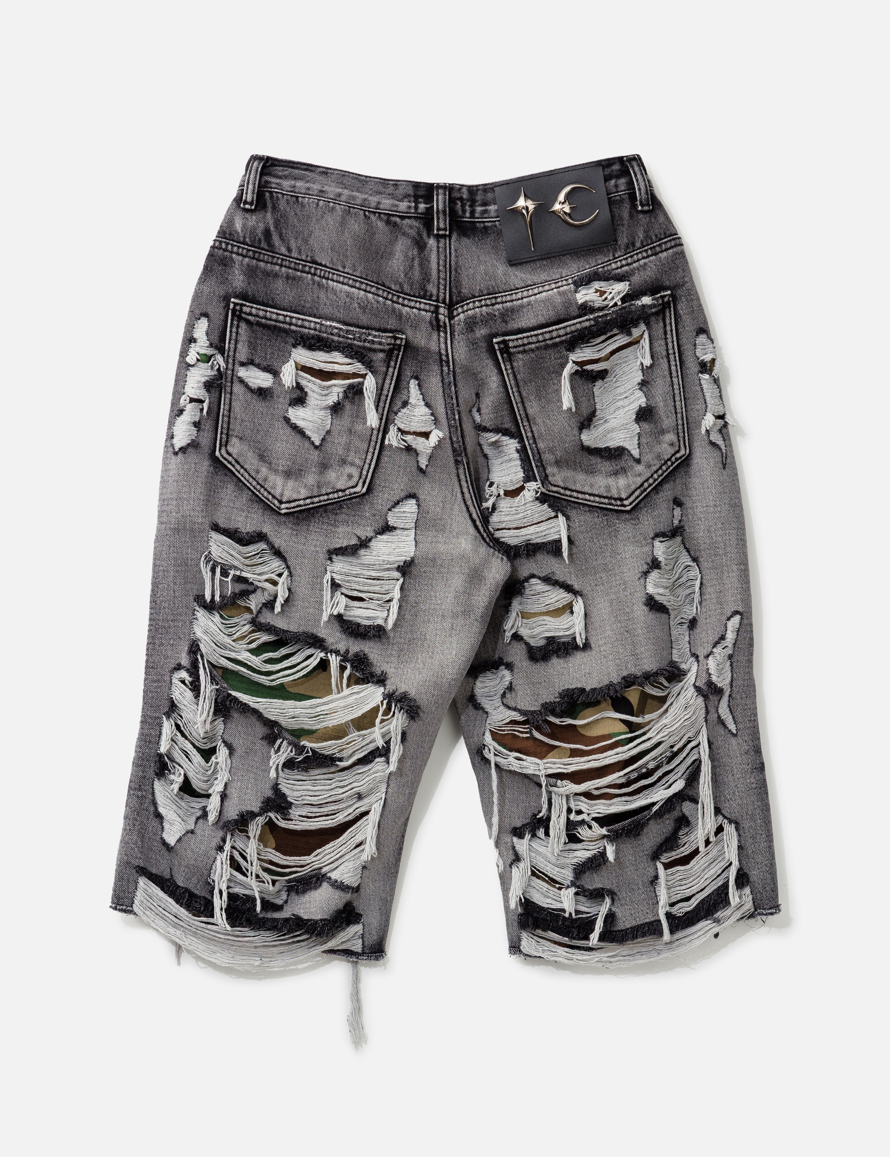 Hell Camo Denim Shorts view 20