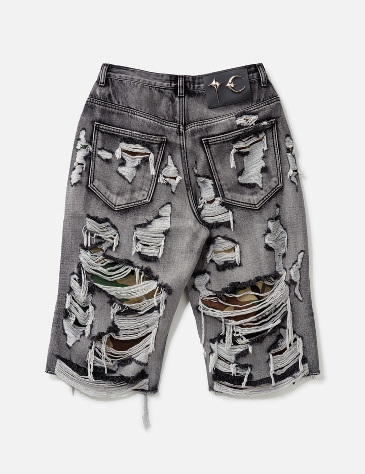 Hell Camo Denim Shorts Placeholder Image
