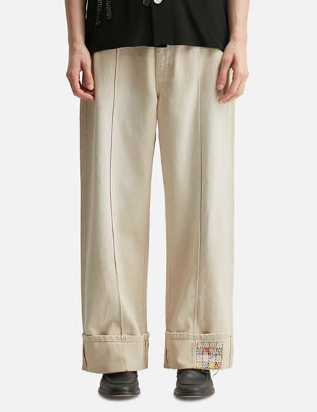 Khaki High Waisted Denim view 11