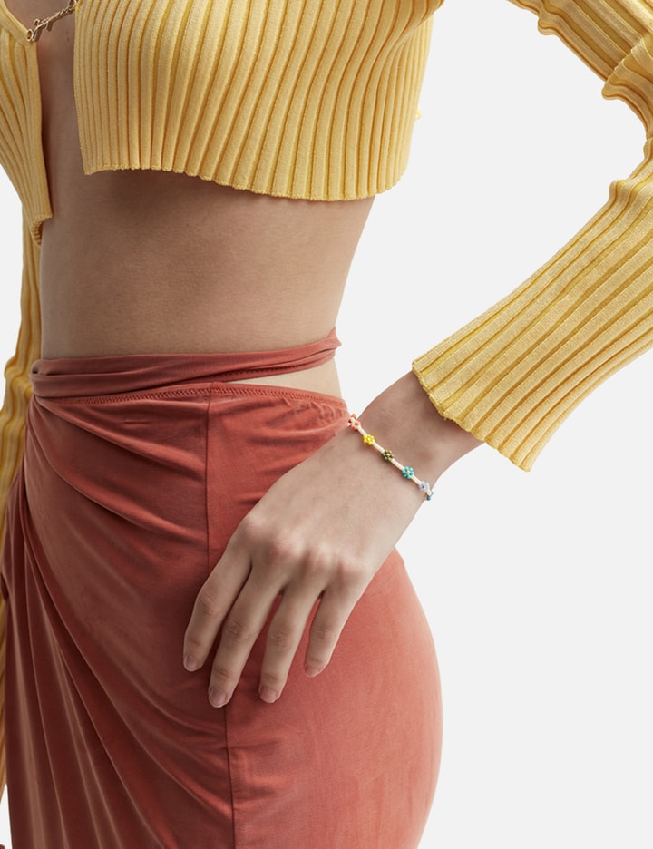 Anni Lu Flower Power Beaded Bracelet In Multicolor