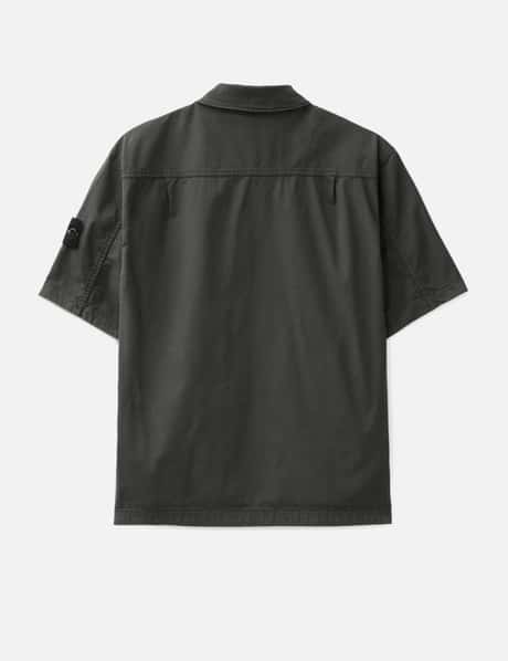 Supima® Cotton Twill Stretch-TC Short-Sleeve Overshirt view 8