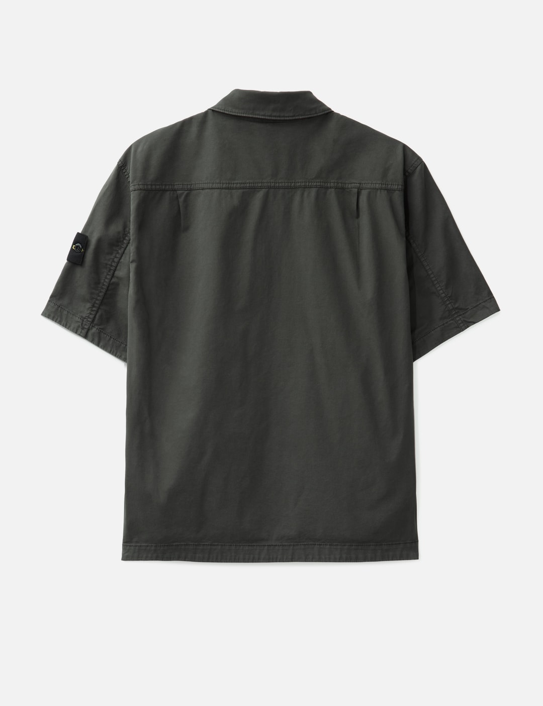 Supima® Cotton Twill Stretch-TC Short-Sleeve Overshirt view 9