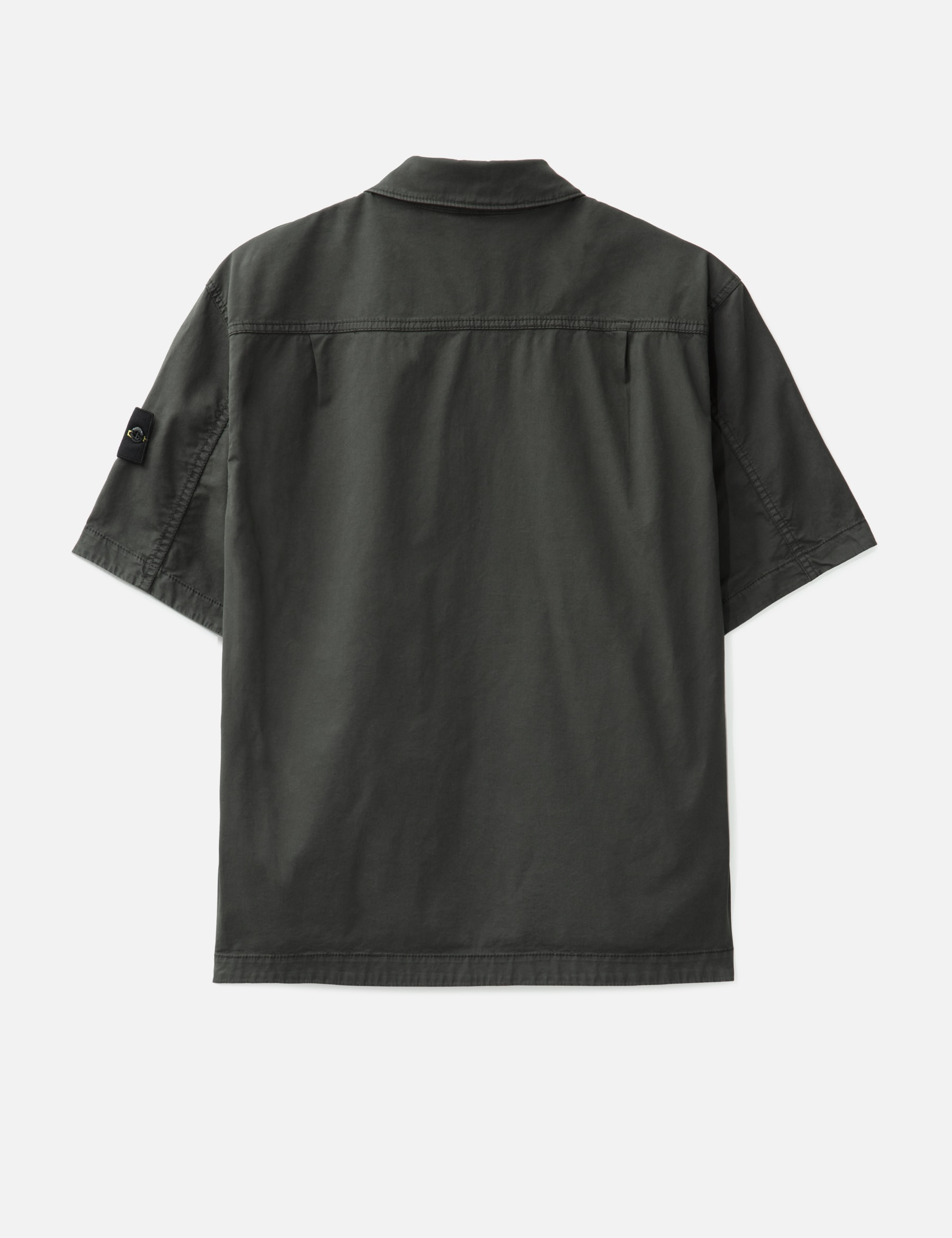 Supima® Cotton Twill Stretch-TC Short-Sleeve Overshirt view 17