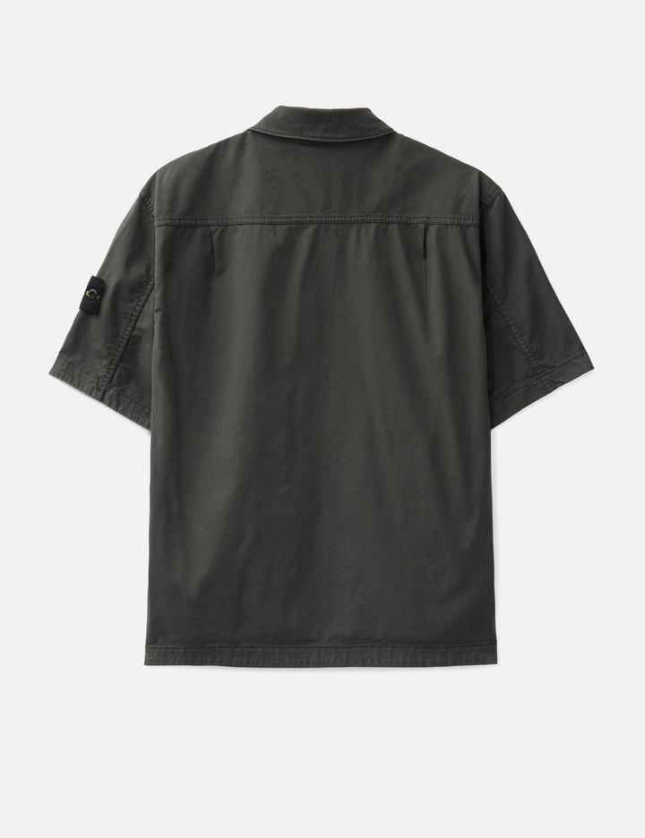 Supima® Cotton Twill Stretch-TC Short-sleeve Overshirt Placeholder Image