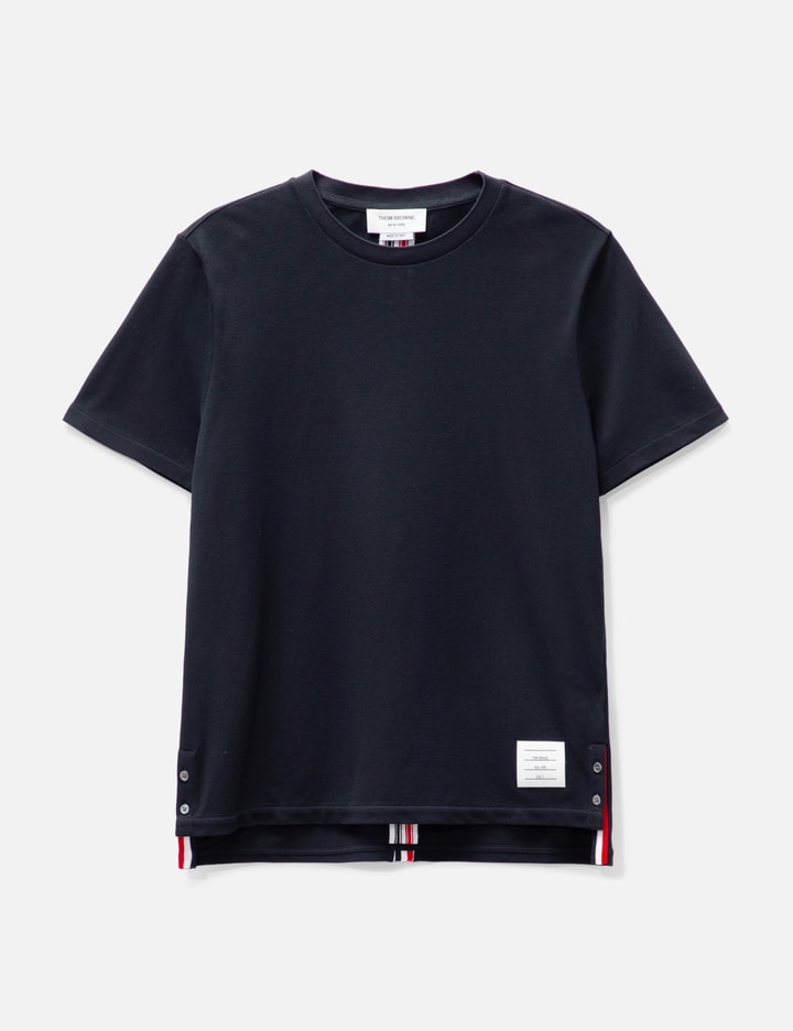 Thom Browne Oversized Cotton T-shirt In Blue
