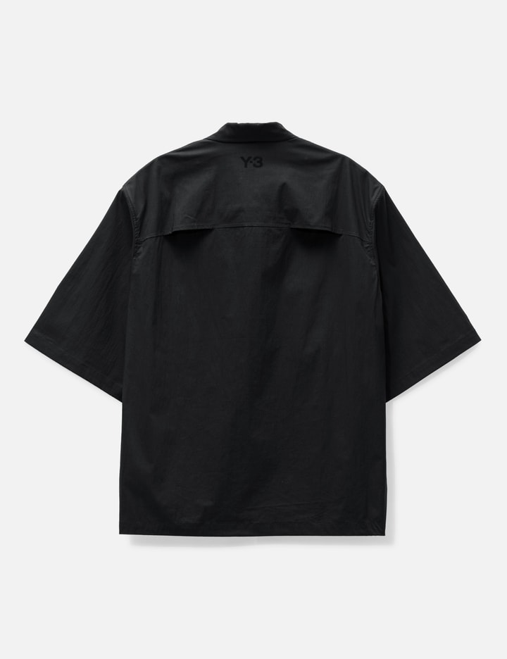 Shop Y-3 Short Sleeve Pocket Shirt In Black