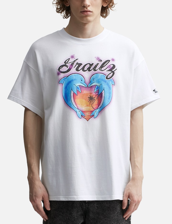 Dolphin Heart Graphic T-shirt Placeholder Image