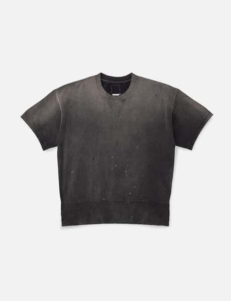 Visvim VISVIM COURT SWEAT S/S CRASH in Black