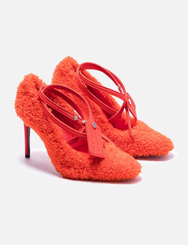 Off-white Ziptie Pump In Red