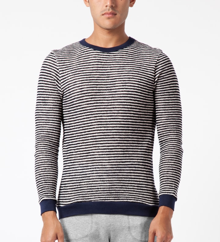 Blue Loop Stripe Sweater Placeholder Image
