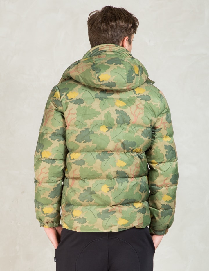 Olive Bowerbridge Camo Down Insulated Hooded Jacket Placeholder Image