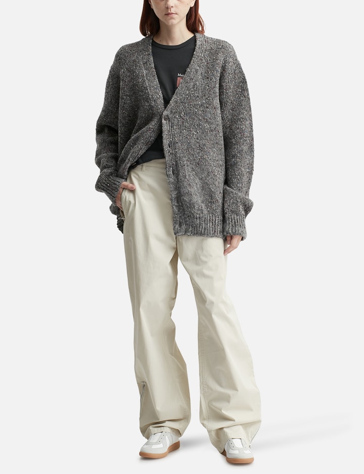 Maison Margiela Buttoned Cardigan In Gray