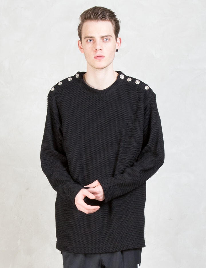 Skull Shoulder Button Sweater Placeholder Image