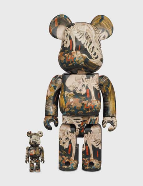 Medicom Toy Be@rbrick Utagawa Kuniyoshi "the Haunted Old Palace At Soma" 100% & 400%