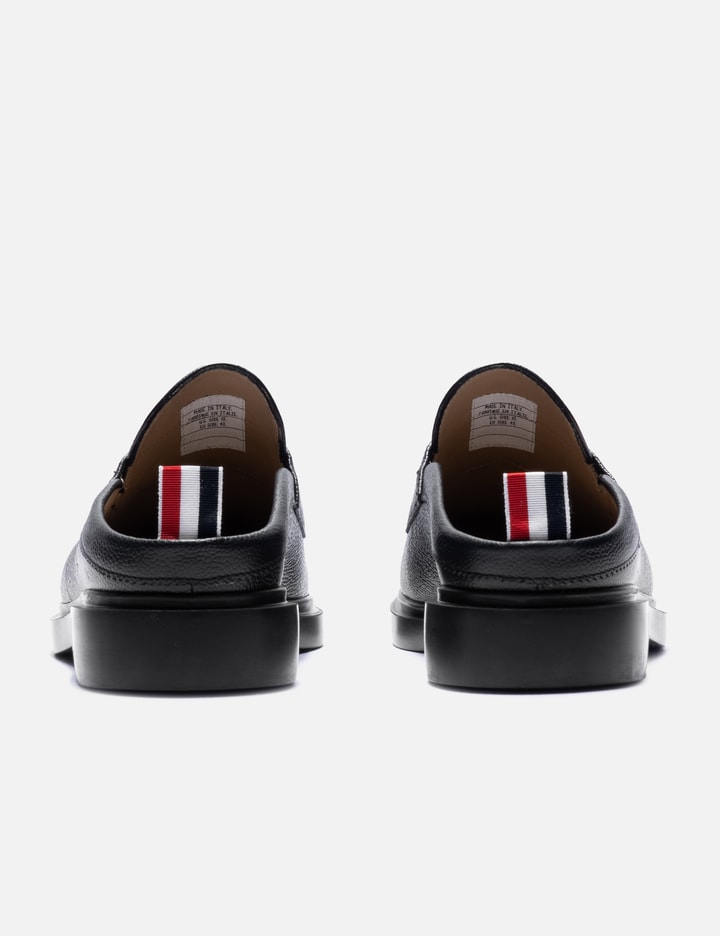 Pebbled Leather Penny Loafer Mules Placeholder Image