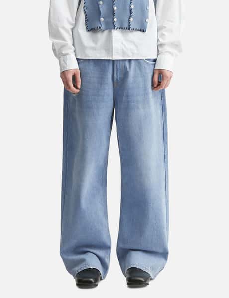 Light Blue Straight Leg Denim view 10