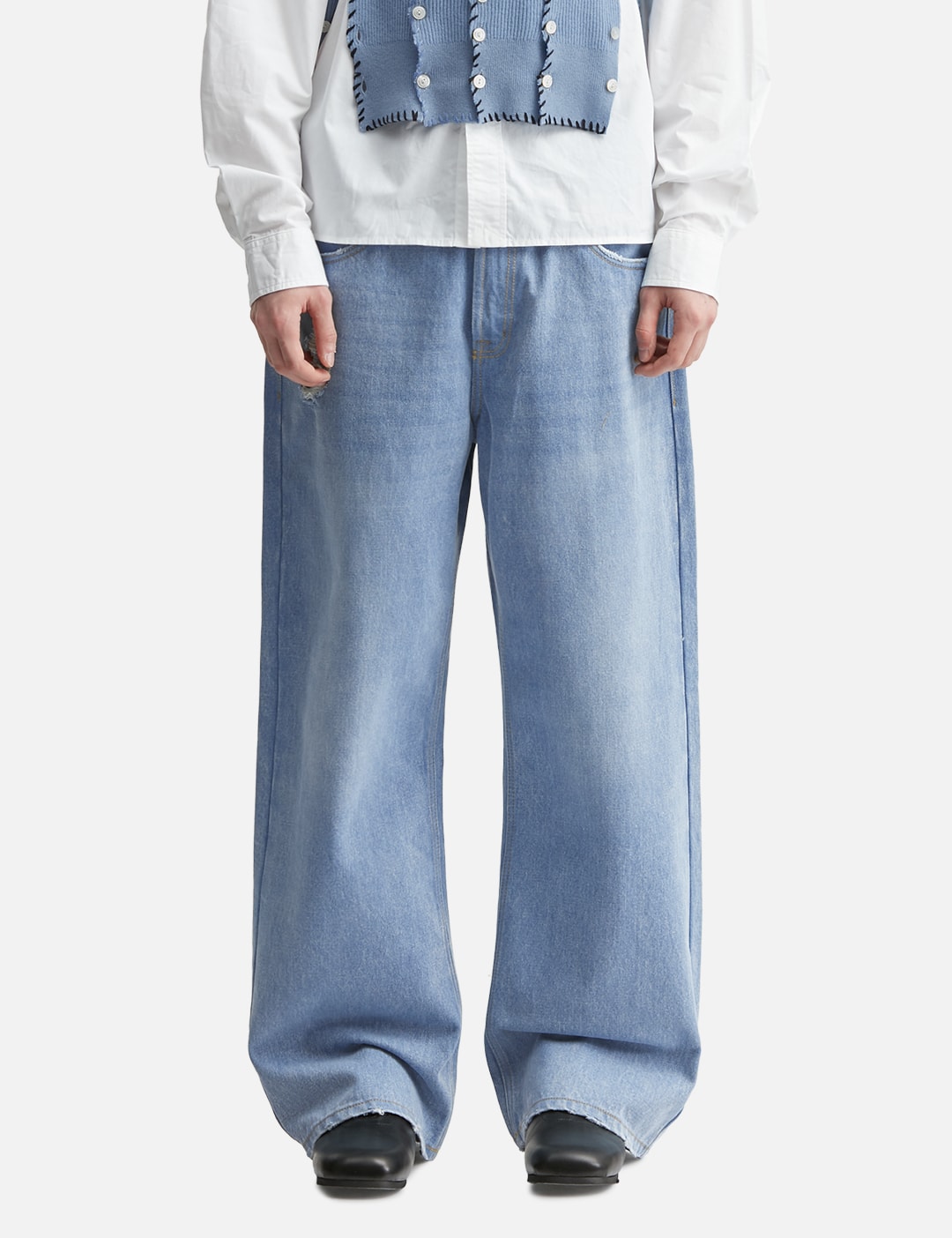 Light Blue Straight Leg Denim view 18