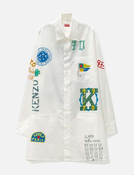 Kenzo Drawn Varsity Long Sleeve Shirt