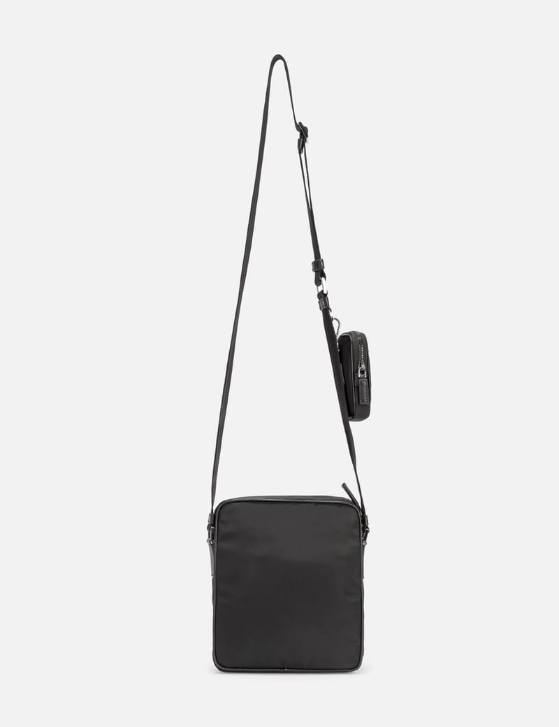 Flat Armani Sustainability Values crossbody bag in recycled nylon | EMPORIO  ARMANI Man