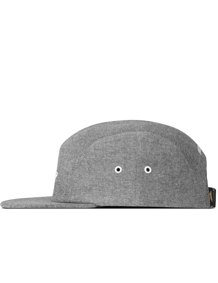 Grey Paper Plane Logo 5-Panel Cap Placeholder Image