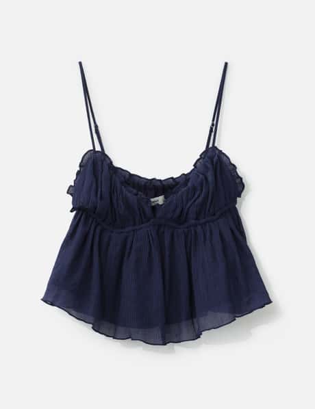 Shirred Crinkle Bustier view 6
