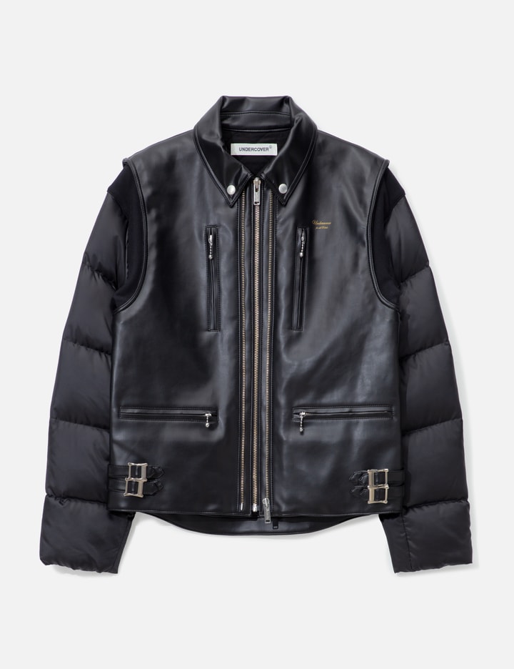 Undercover Up2e4207 Hybrid Biker Jacket