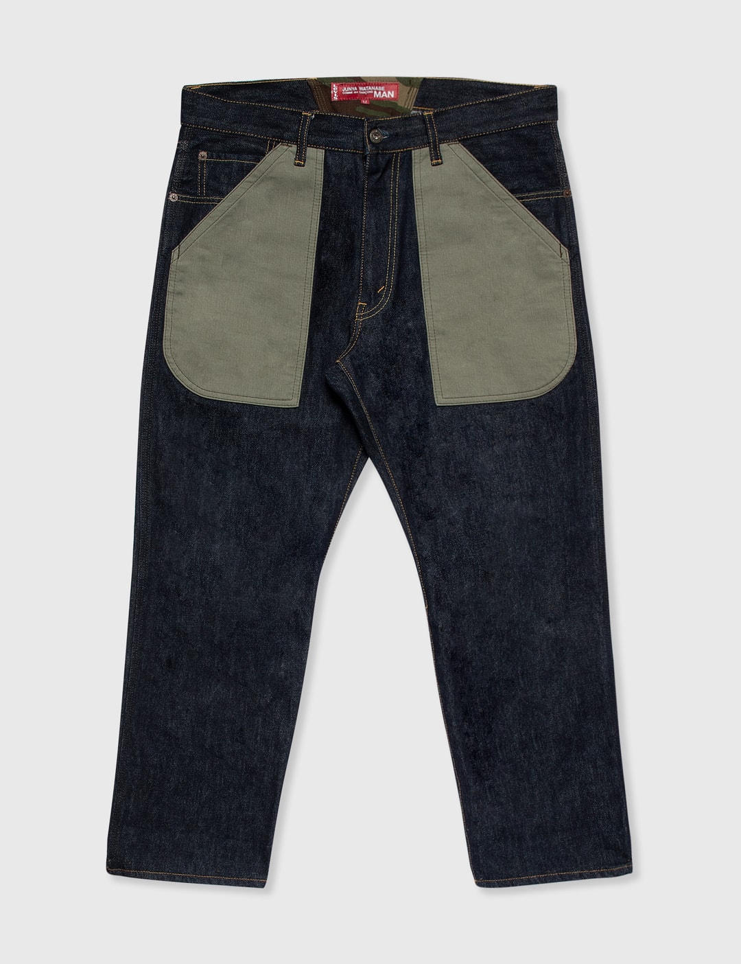 Samlet Tilslutte Fern Junya Watanabe Man - Junya Watanabe Man X Levi's Olive Patchwork Jeans |  HBX - Globally Curated Fashion and Lifestyle by Hypebeast