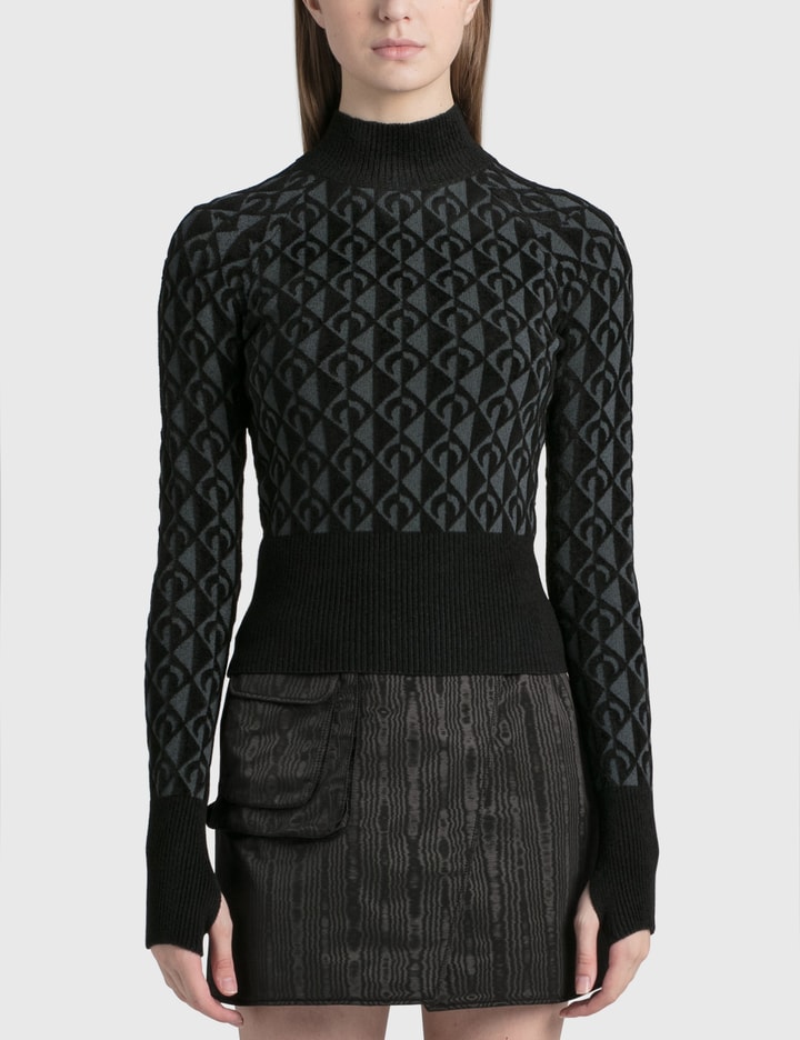 Moon Lozenge Textured Sweater Placeholder Image