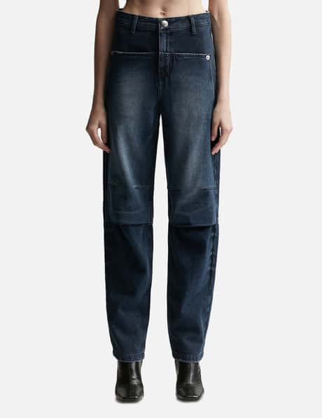 Lesugiatelier Knee Tuck Denim Pants