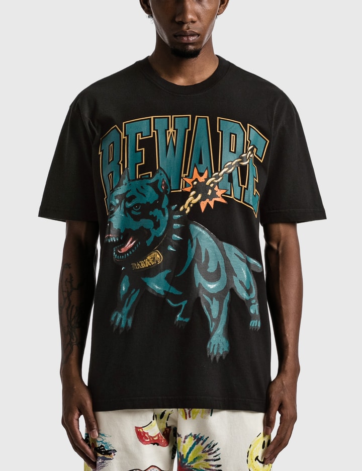 Beware Dog Washed T-shirt Placeholder Image