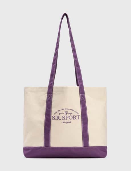 Sporty & Rich Wimbledon Two Tone Tote Bag