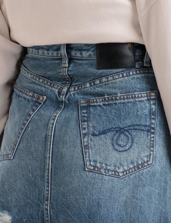 Asymmetrical Denim Skirt Placeholder Image