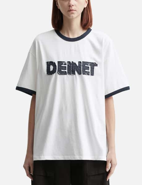 DEINET Overfit Logo Ringer T-shirts