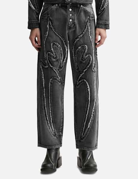 THUG CLUB - Denim Tribal Pants | HBX - Globally Curated Fashion 