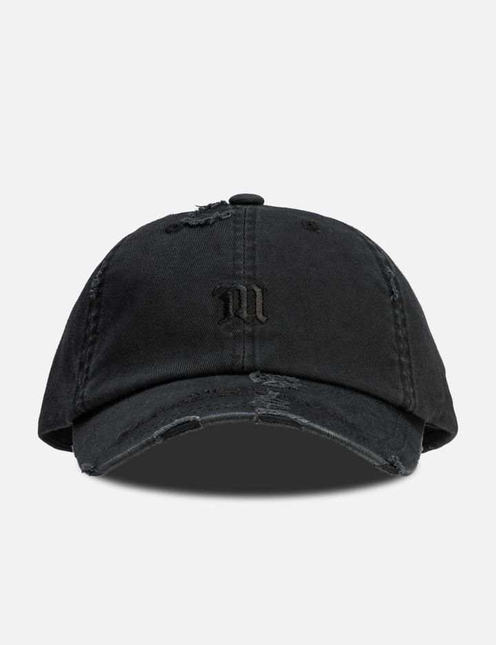 Misbhv Culture Research Unit Washed Cap In Black