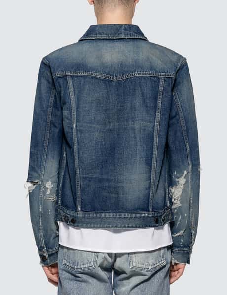 Saint Laurent - Destroyed Denim Jacket | HBX - Globally Curated 