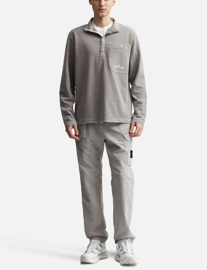 Recycled Heavy Cotton Jersey Tinto Terra Long-Sleeve Polo Placeholder Image