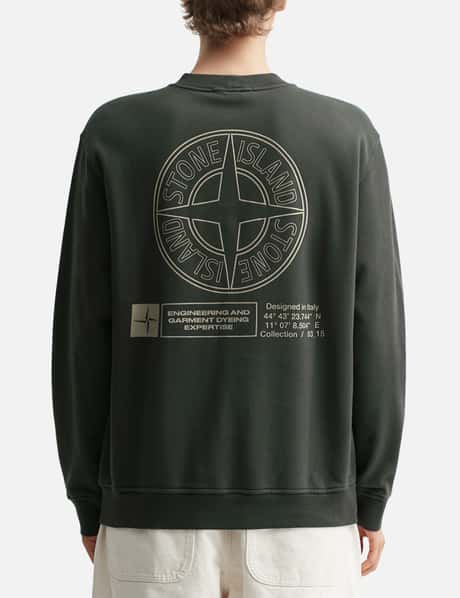 Cotton Fleece 'Industrial Four' Print Sweatshirt view 13