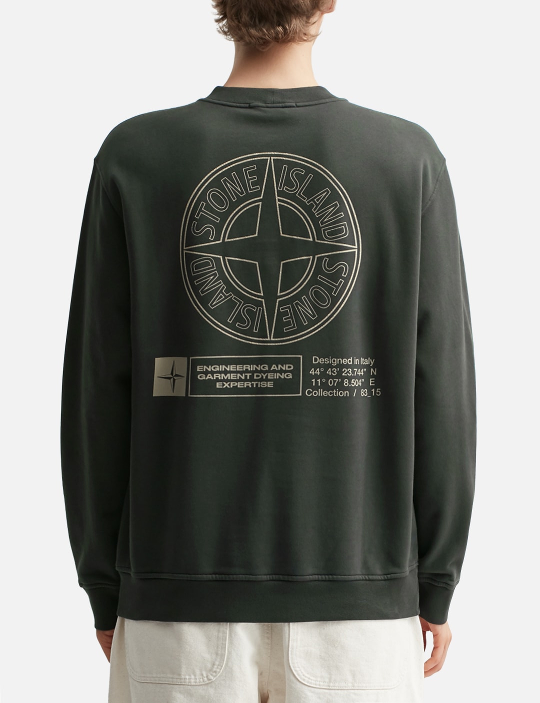 Cotton Fleece 'Industrial Four' Print Sweatshirt view 14