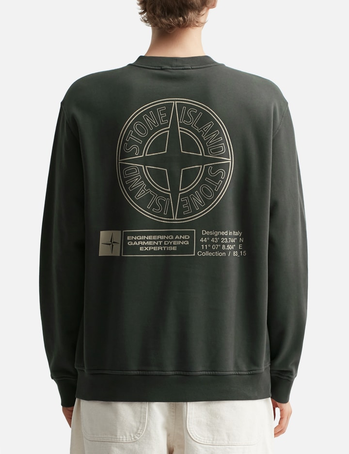Cotton Fleece 'Industrial Four' Print Sweatshirt Placeholder Image