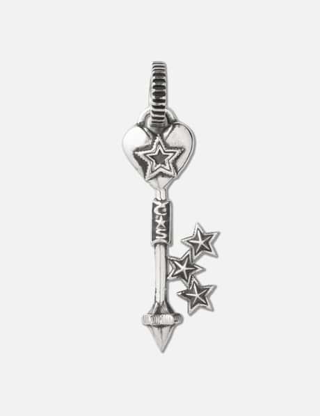 Heart W / Center Hollow Star Key Pendant view 4