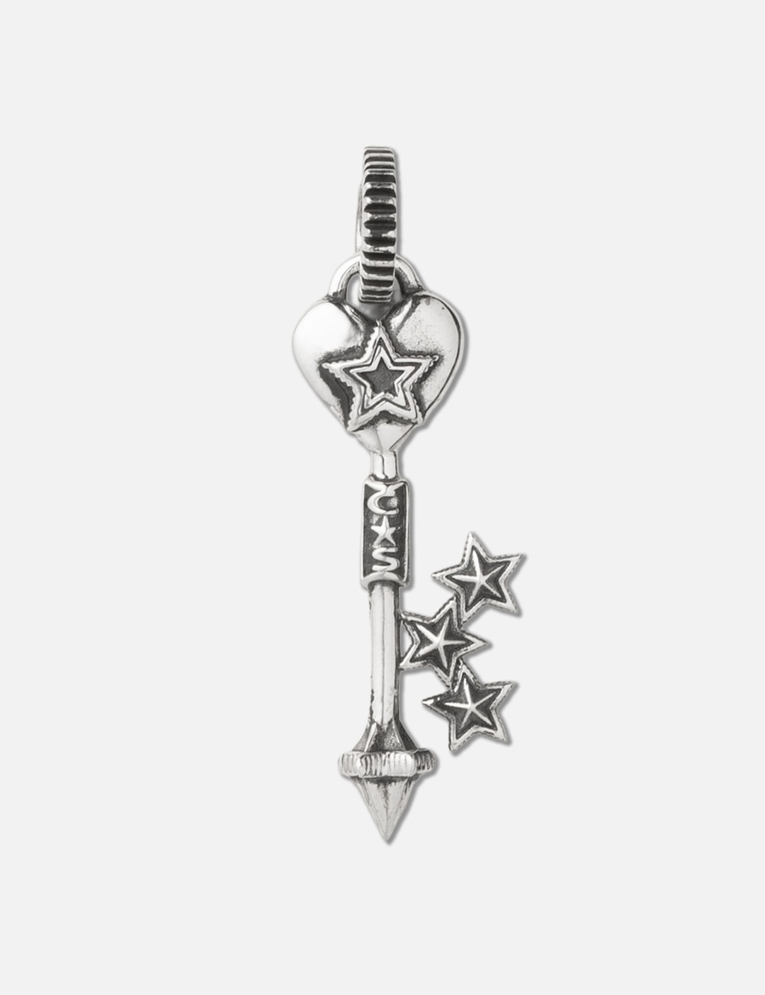 Heart W / Center Hollow Star Key Pendant view 5