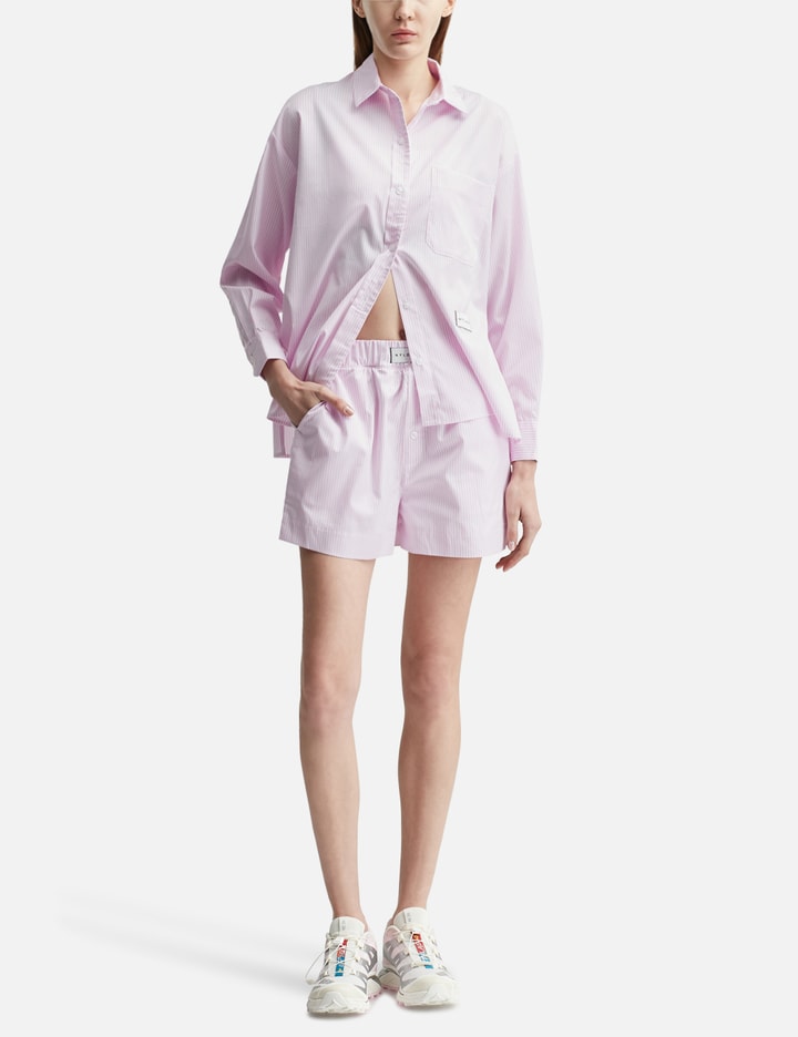 Paloma Shorts Pink & White Stripe Placeholder Image