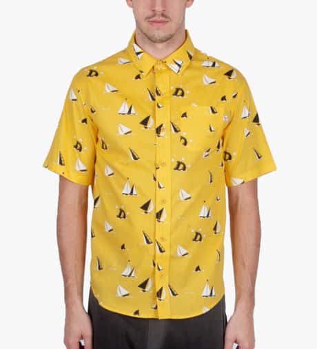 Odd Future - Gold Sinking Boat S/S Woven Shirt | HBX Odd Future - Gold Sinking Boat S/S Woven Shirt | HBX