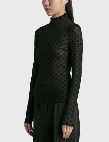 Misbhv - MONOGRAM MESH TURTLENECK  HBX - Globally Curated Fashion and  Lifestyle by Hypebeast