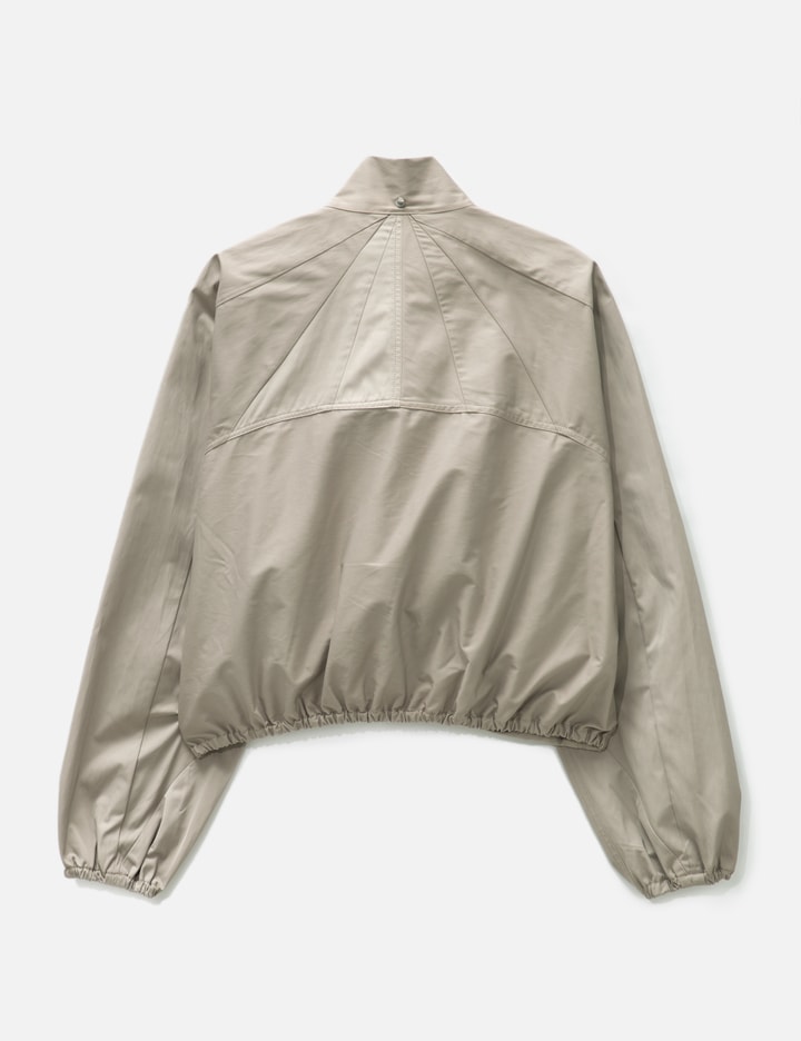 Shop Fffpostalservice Parachute Cropped Jacket In Beige