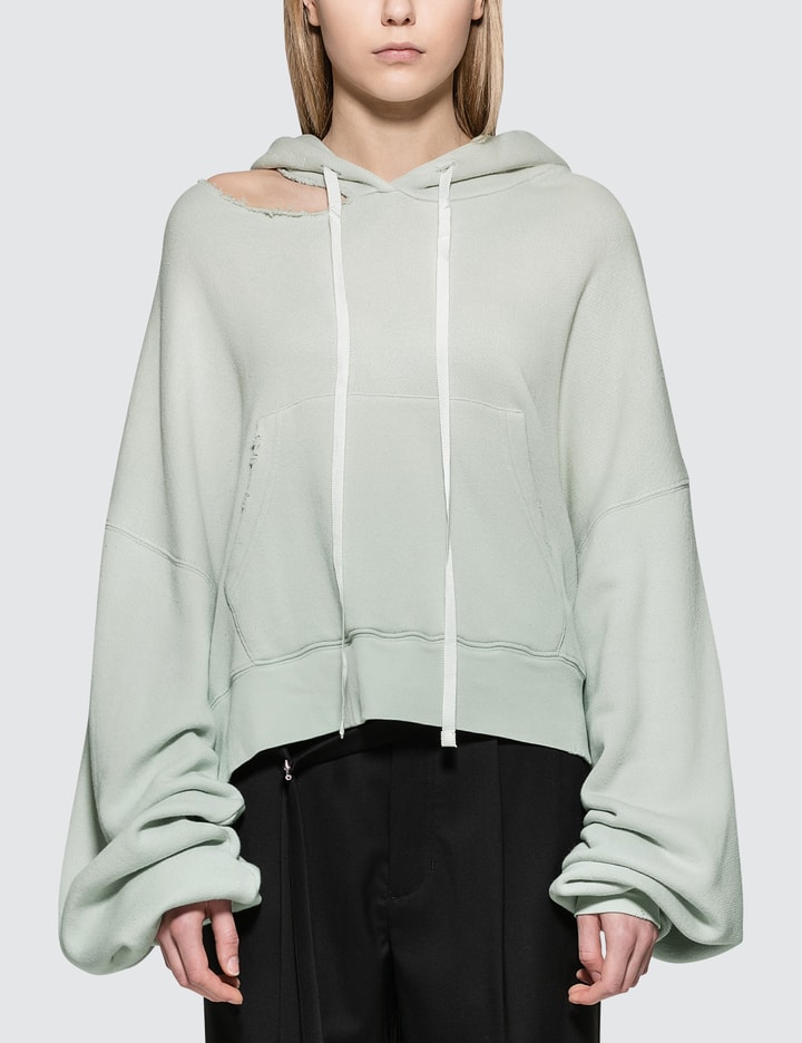 Terry Hoodie Cut Chopped Hoodie Placeholder Image