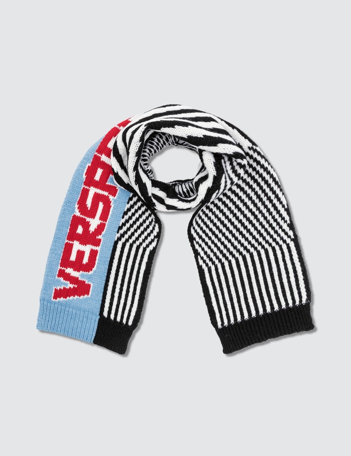 Striped Logo Knitted Scarf Placeholder Image