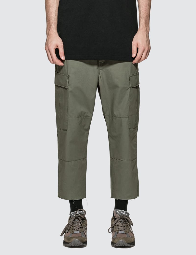 uniform experiment - Hem Cut-off Cropped Cargo Pants | HBX - Globally  Curated Fashion and Lifestyle by Hypebeast