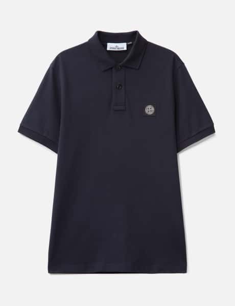 스톤 아일랜드 Short-sleeve Polo Shirt With Compass Patch